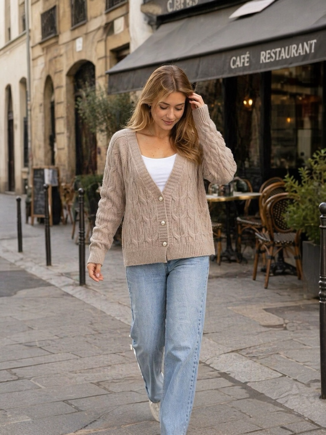 A338-Chaleco Trenza