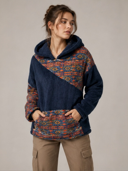 A54- Polerón Polar Sherpa con Capucha