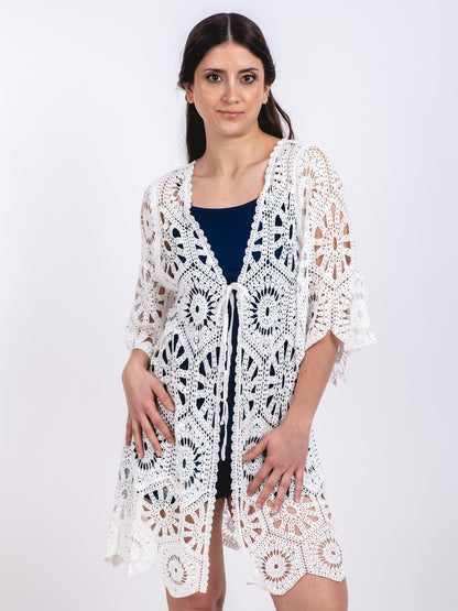 A219 - Tapado de Macramé Largo