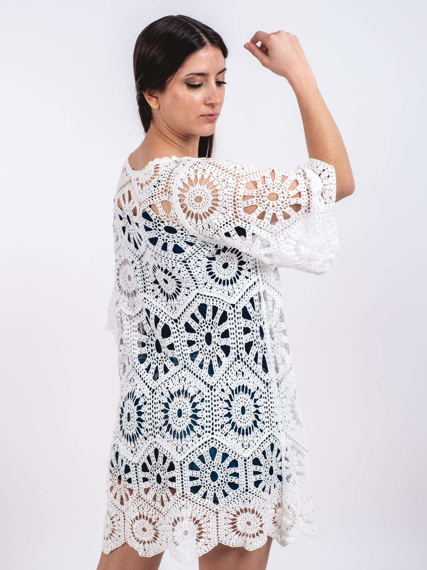 A219 - Tapado de Macramé Largo
